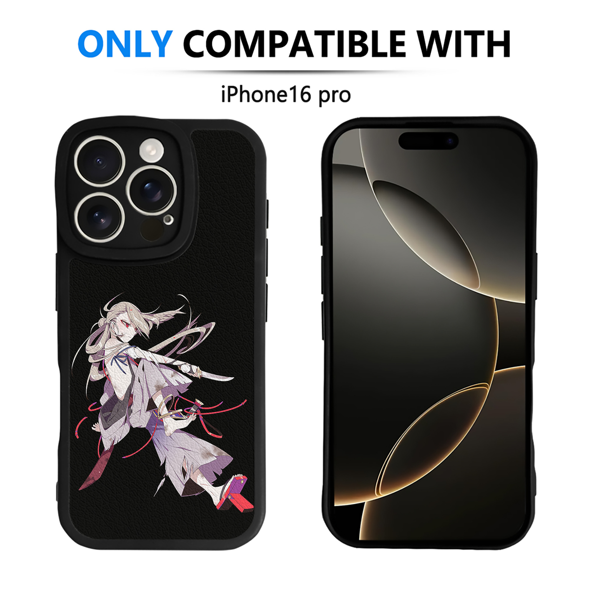 （画像用） 刀剣乱舞 Touken Ranbu 【iPhone 16シリーズ対応】シリコンスマホケース（レザー調） 材質：シリコン
